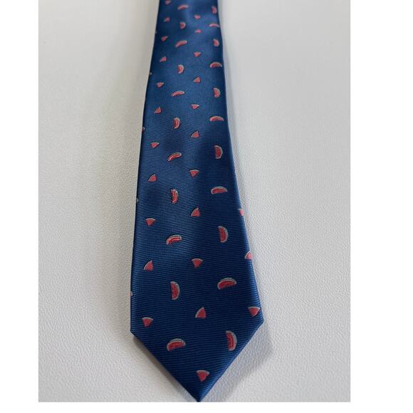 BARIII Navy Blue Pink Watermelon Slice Tie | NWT - Picture 2 of 6